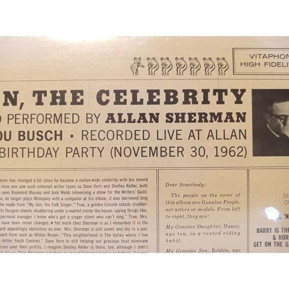 Sealed ALLAN SHERMAN - My Son, The Celebrity - Vinyl Record - Picture 7 of 7